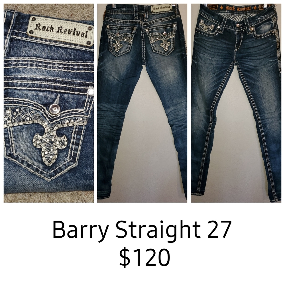 Barry Straight Rock Revival Jeans